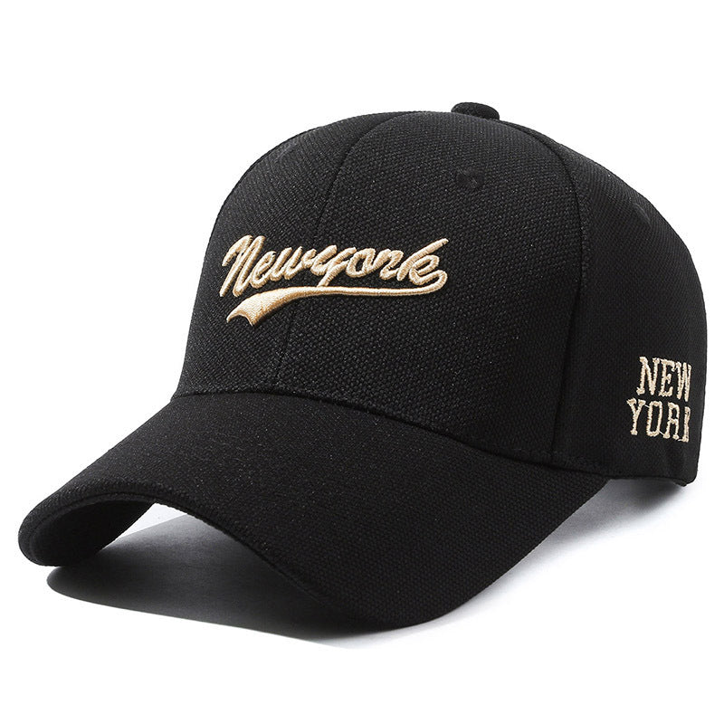 Embroidered Letters Hard Crown Cap