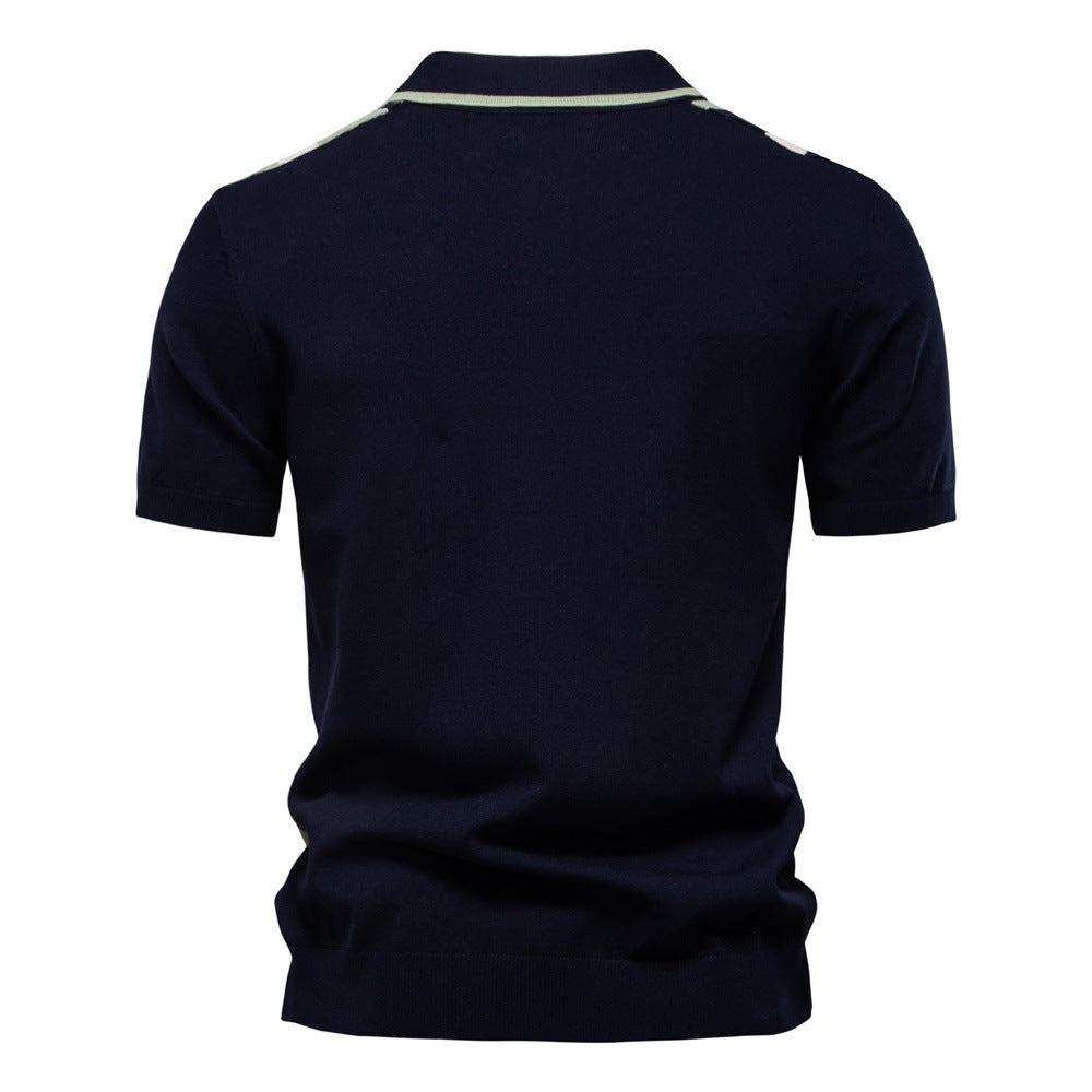 Men's Striped Polo Shirt