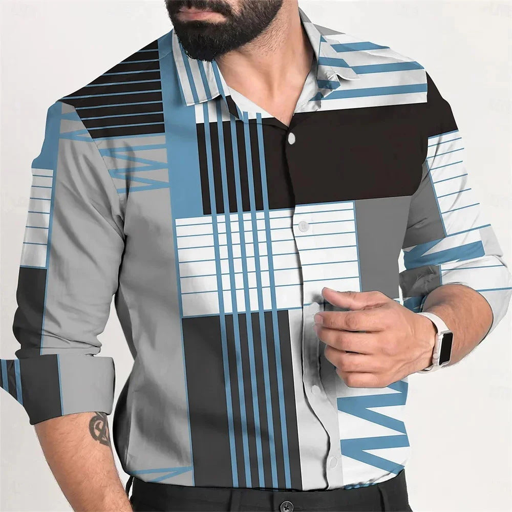 Men's Single Breasted Fashion Shirt