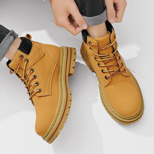 Men's Casual Plus Size Leather Boots