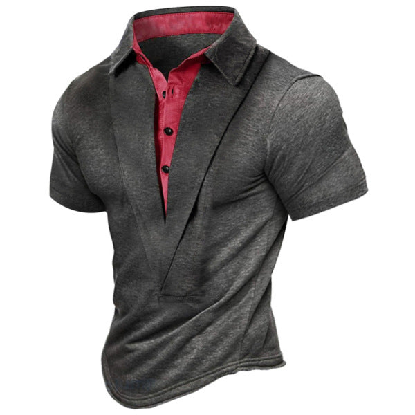Plus Size Summer Outdoor Retro Shirt
