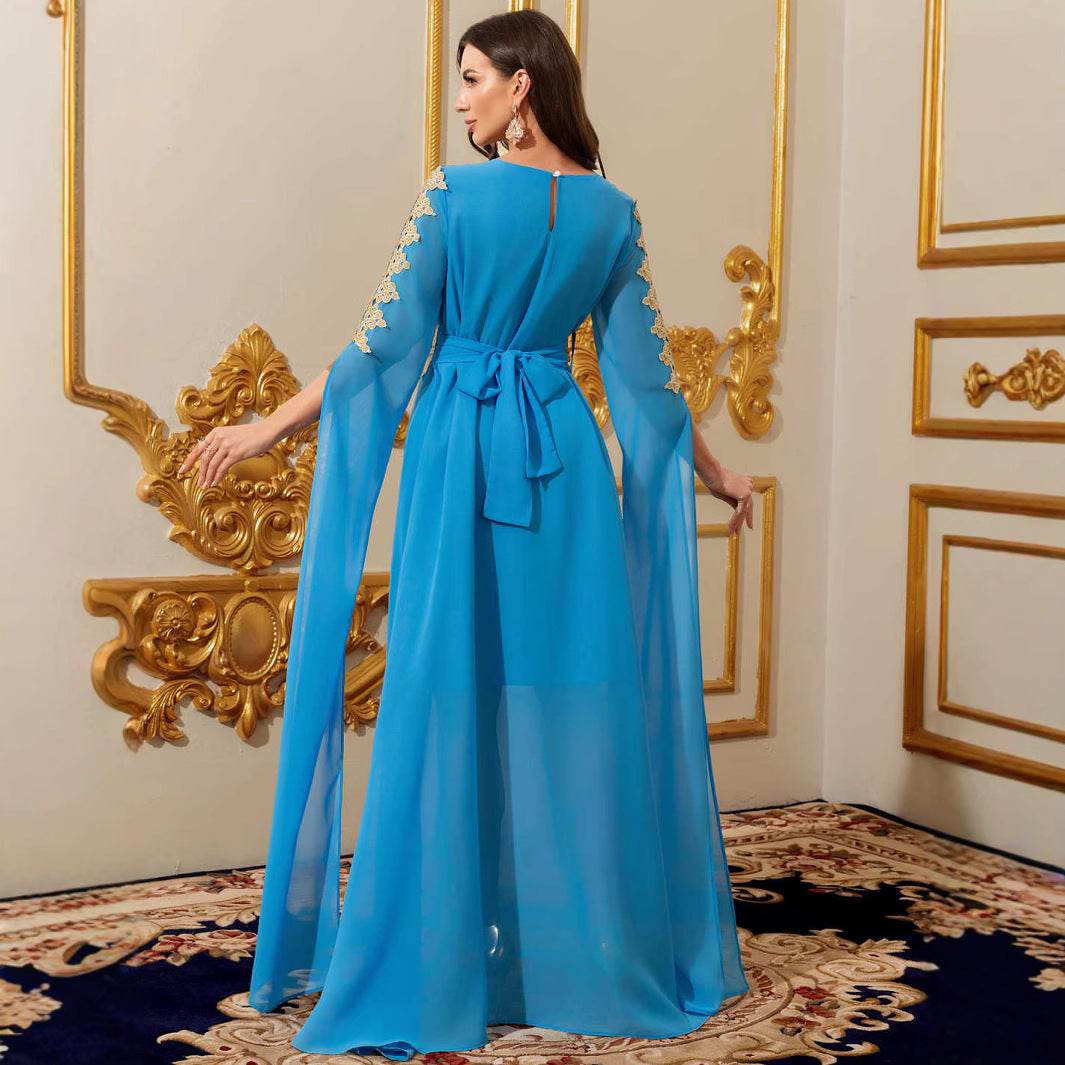 Women's Elegant Long Sleeve Lace Dress