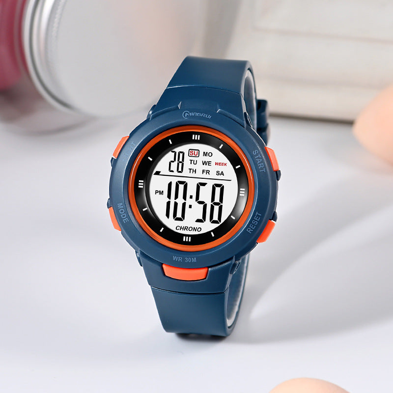Fashion Luminous Waterproof PU Strap Watch