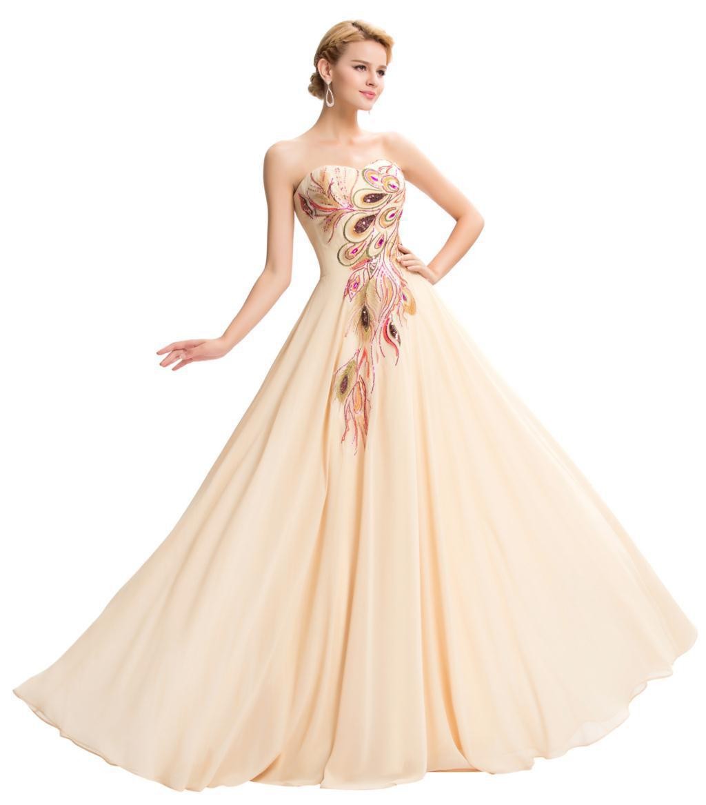 Peacock Embroidered Dress