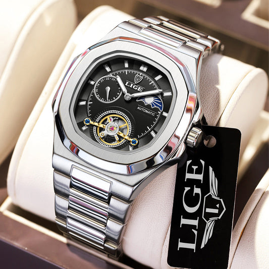 LIGE Men's Luxury Automatic Business Watch