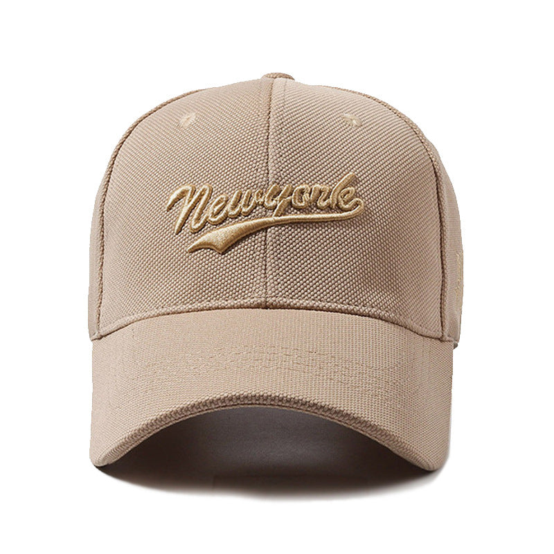 Embroidered Letters Hard Crown Cap
