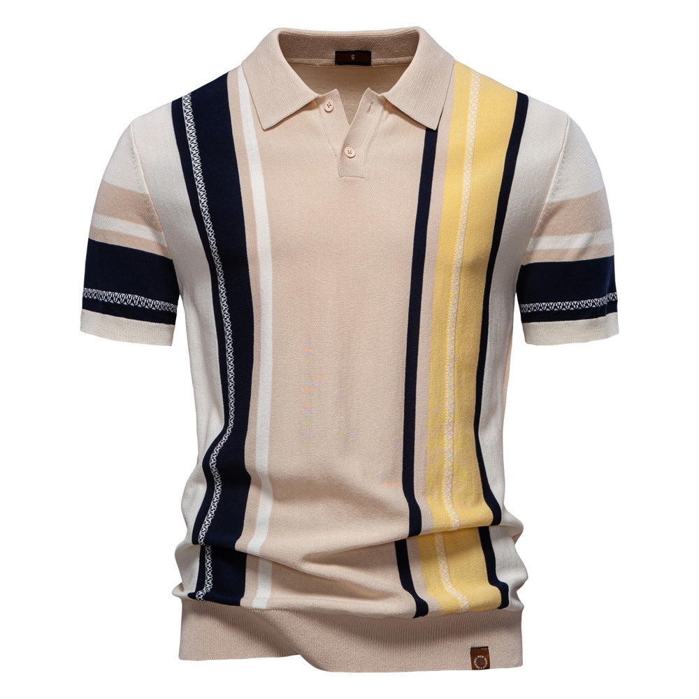 Men's Striped Polo Shirt