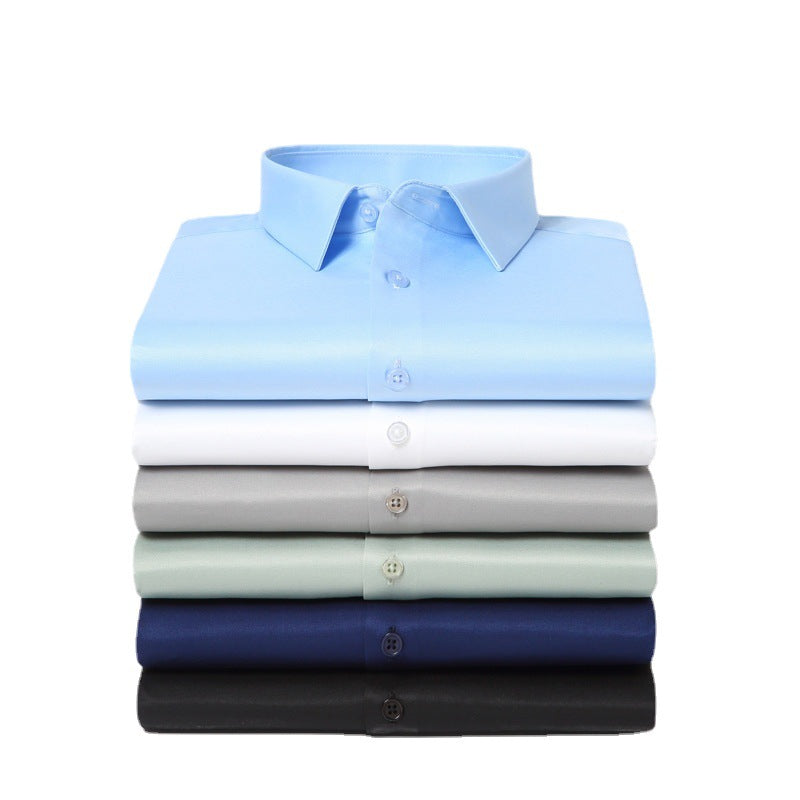 Men’s Elastic Silk Breathable Shirt
