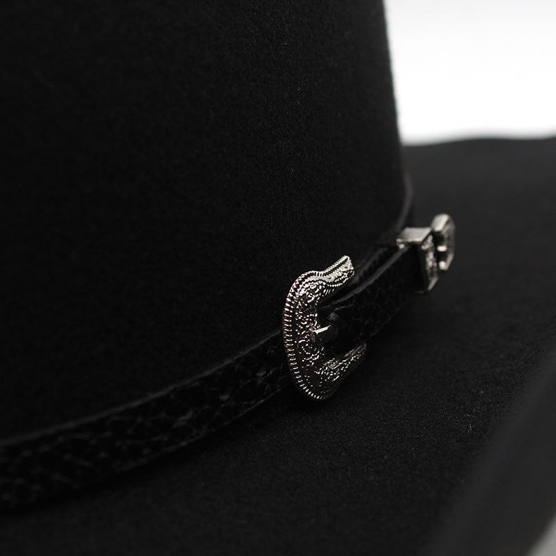 Punk Wide Brim Western Hat