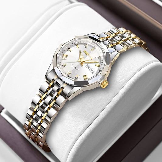 Diamond Calendar Luminous Watch