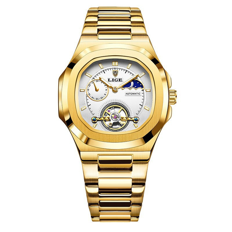 LIGE Men's Luxury Automatic Business Watch