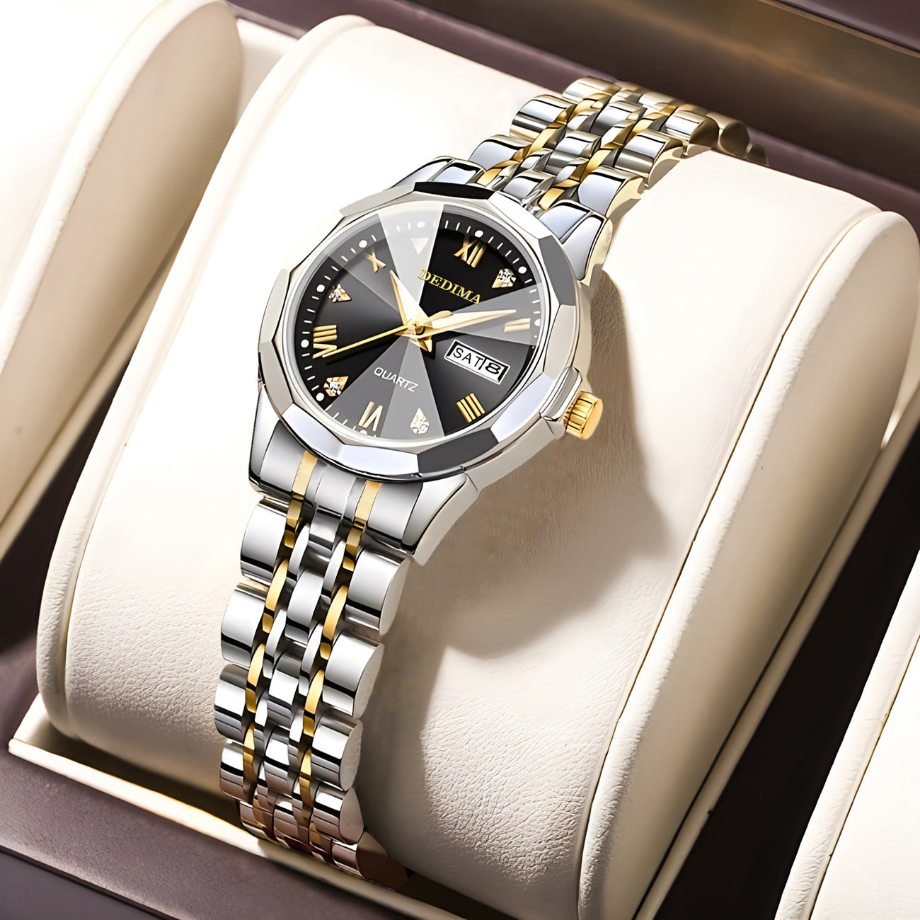 Diamond Calendar Luminous Watch