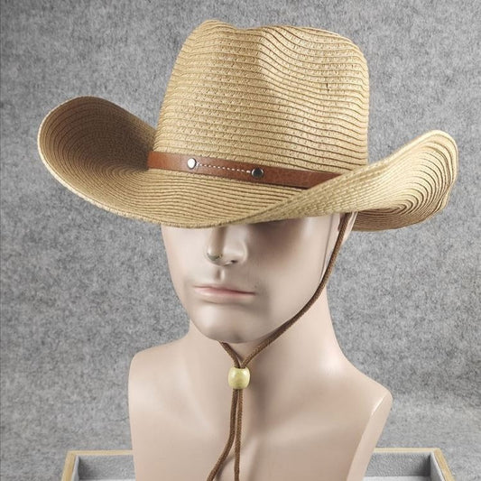 Wide-Brim Cowboy Sun Hat