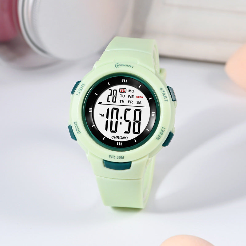 Fashion Luminous Waterproof PU Strap Watch