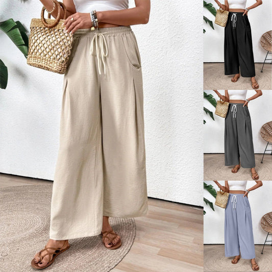 Women's Wide Leg Drawstring Pants