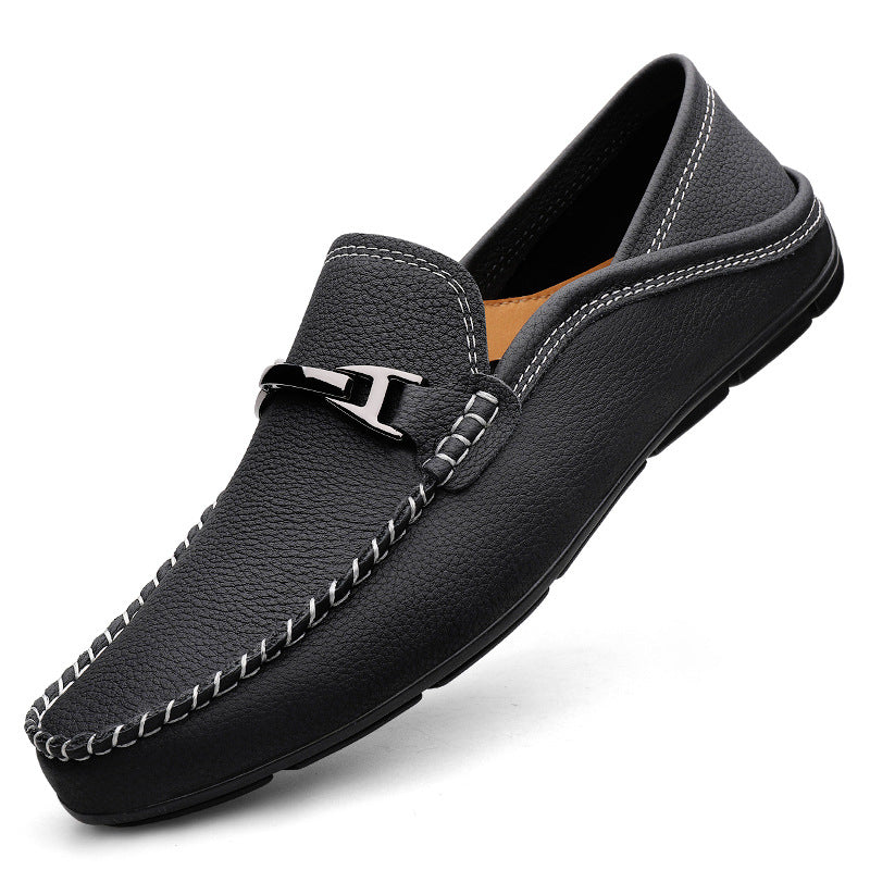 Extra Large Casual Leather Gommino Shoes
