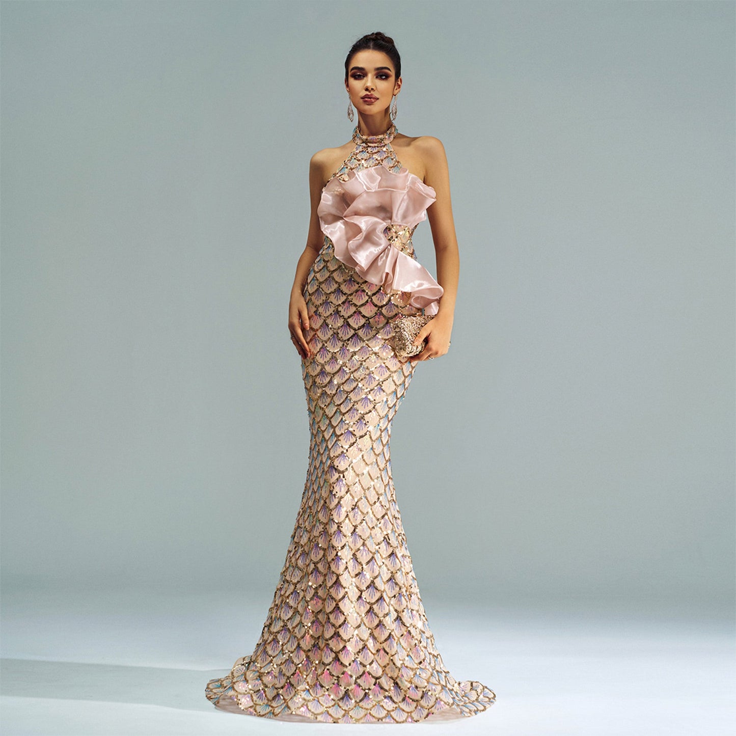 Sequined Mermaid Gown