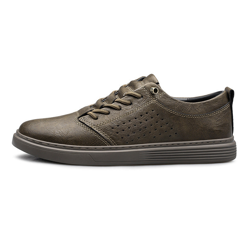 Breathable Cowhide Casual Shoes