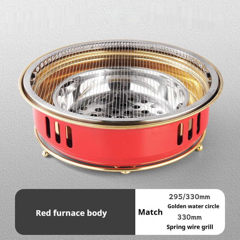 Commercial Round Carbon Barbecue Oven