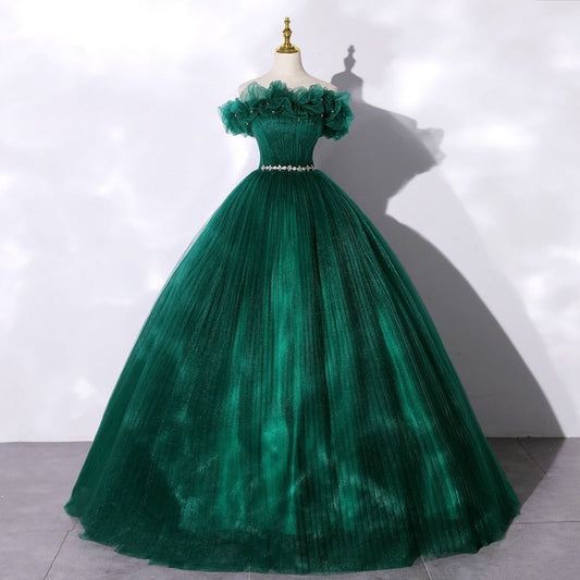 Elegant Off-Shoulder Evening Gown