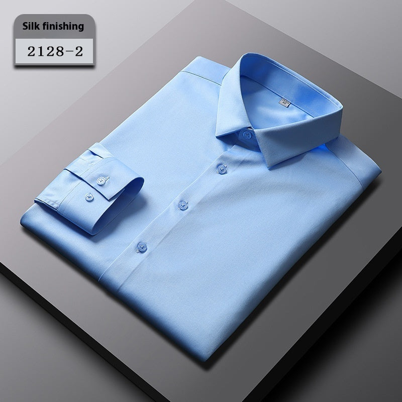 Men’s Elastic Silk Breathable Shirt