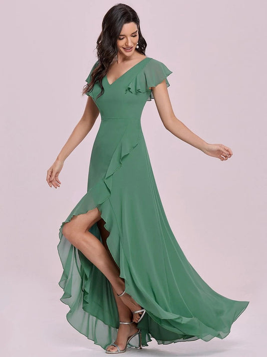 Elegant Wrap Split Skirt