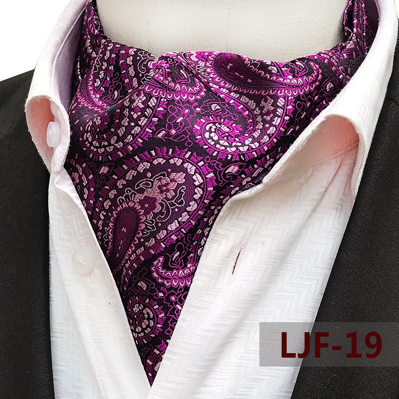Men's Jacquard Polyester British Scarf