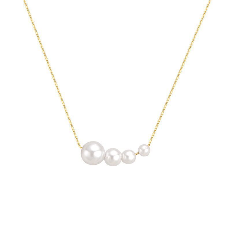 S925 Silver Pearl Necklace for Women