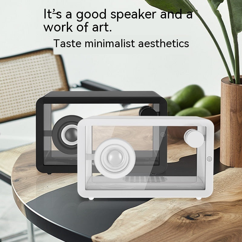 New Colorful Creative Transparent Glass Bluetooth Speaker