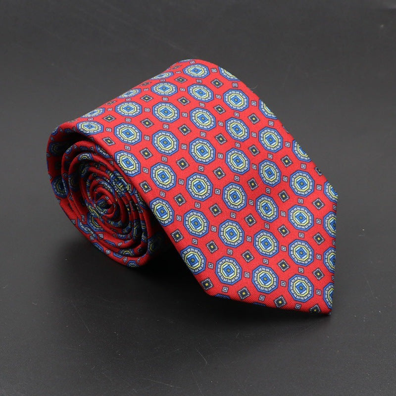Super Soft Bohemian Silk Tie Men’s Fashion 75mm Necktie