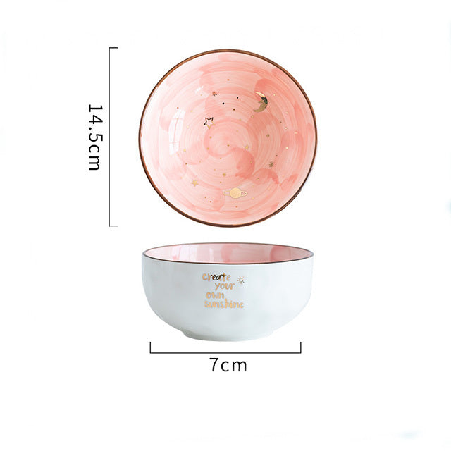 Ceramic Cute Breakfast Salad Bowl