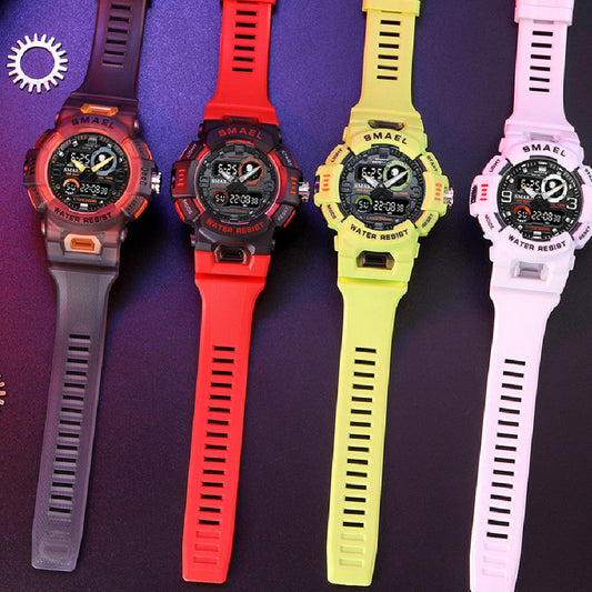 Outdoor Dual-Display Sports Alarm Watch