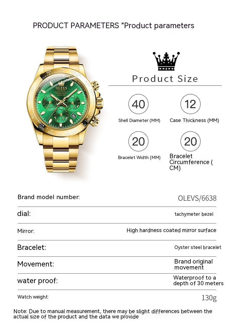 OLEVS Prestige – Men’s Luxury Steel Watch