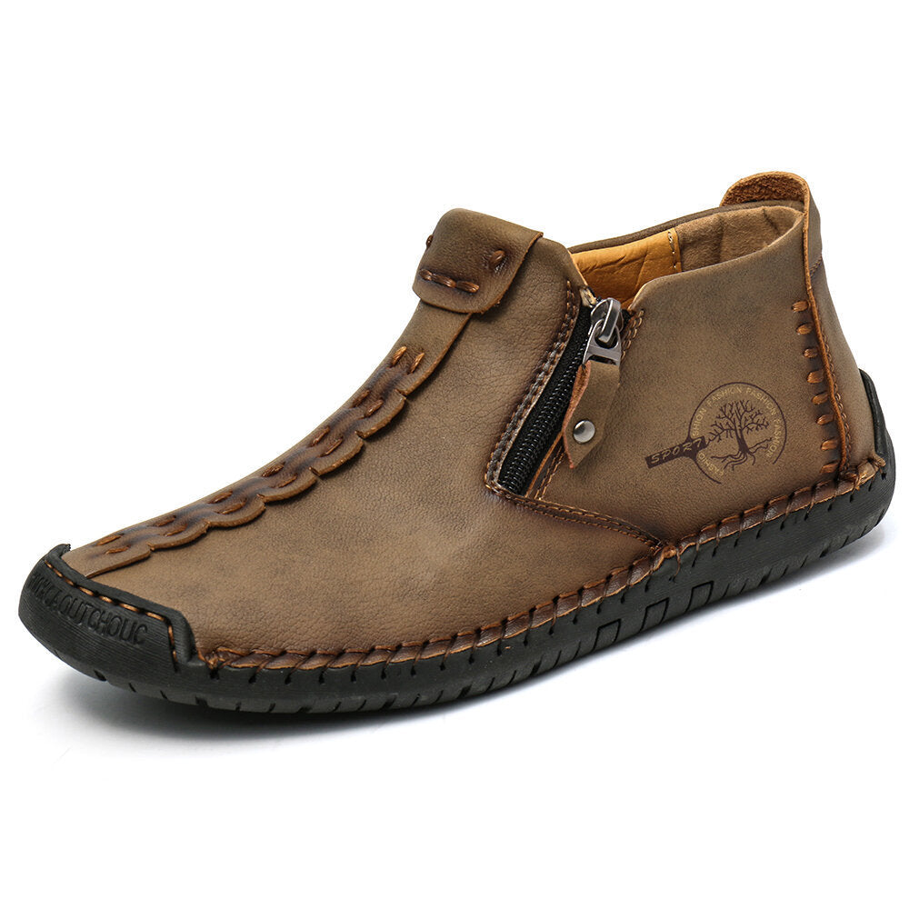 Men’s Zipper Ankle Hiking Boots