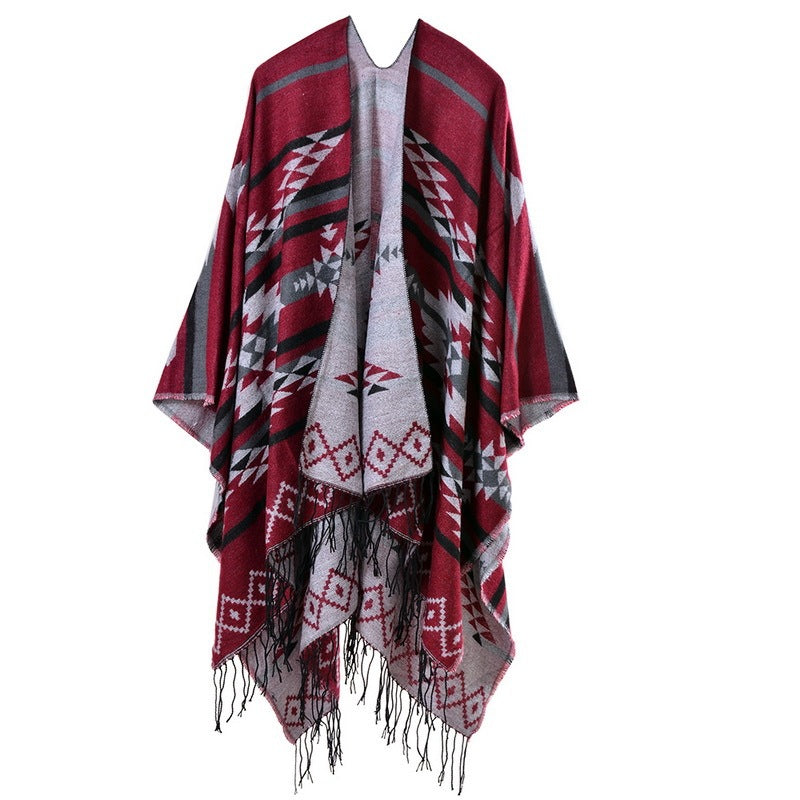 Diamond Fringe Shawl