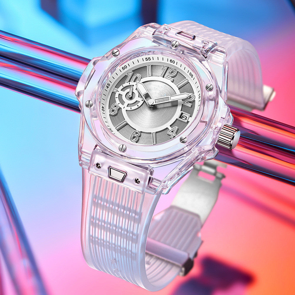 Transparent Luminous Waterproof Watch