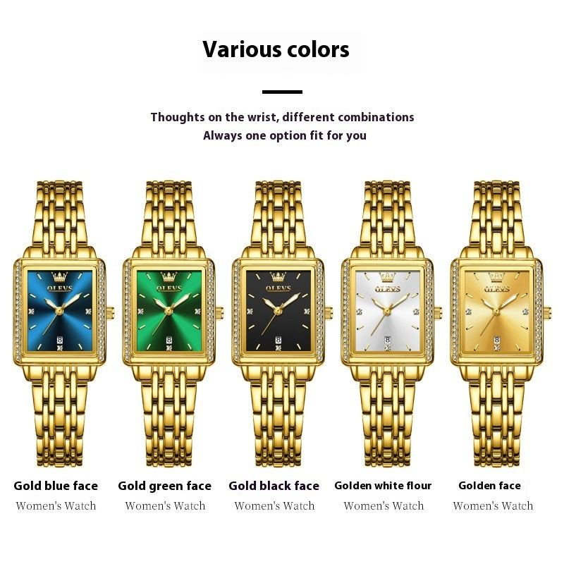 Women's Simple Square OLEVS Watch