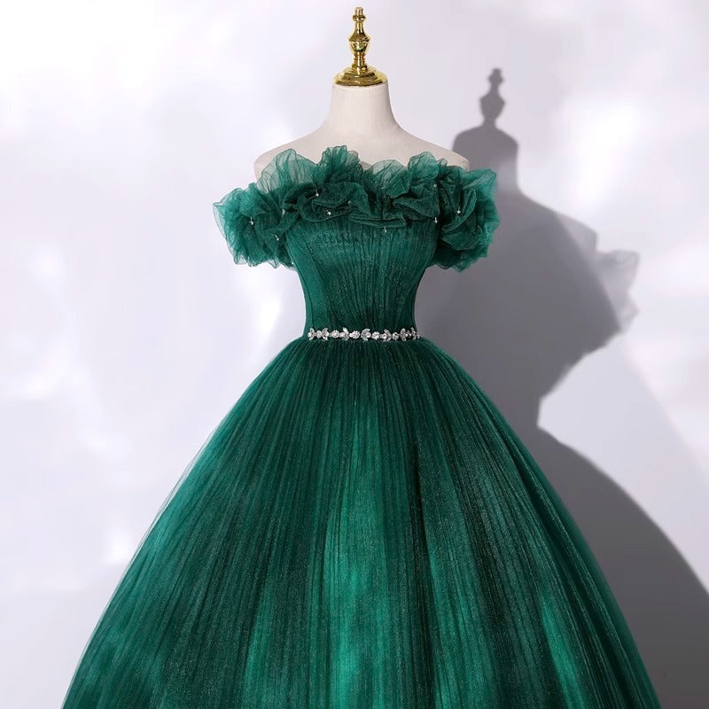 Elegant Off-Shoulder Evening Gown