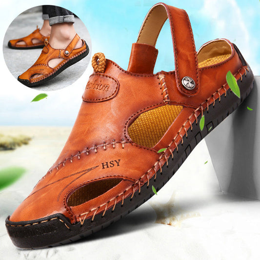 Men's Summer Closed-Toe Adjustable Sandals