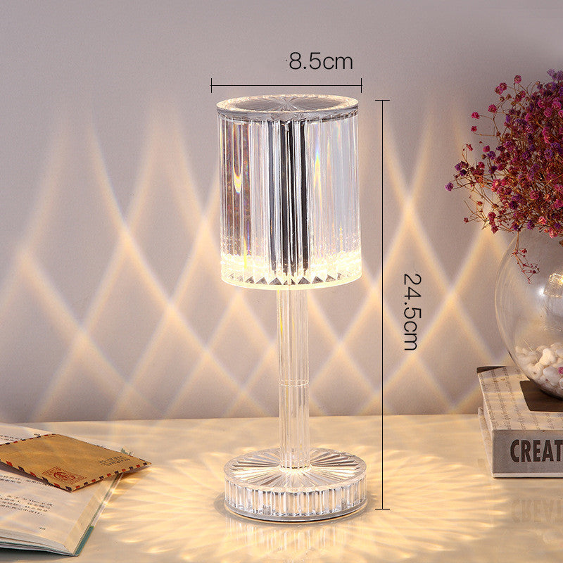 Crystal Diamond Table Lamp — Romantic LED Nightlight