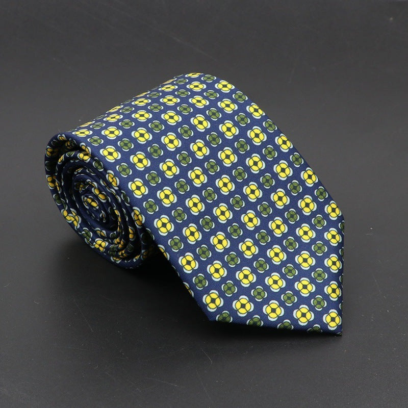 Super Soft Bohemian Silk Tie Men’s Fashion 75mm Necktie