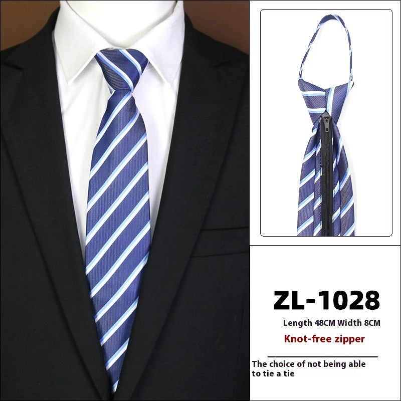 Men's Business Zipper Tie