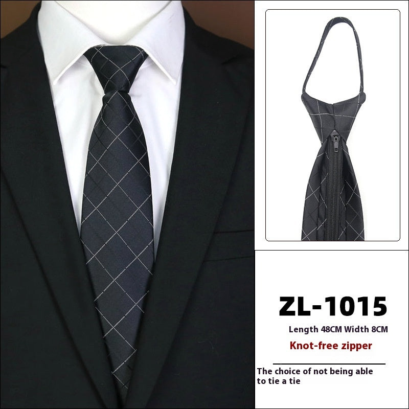 Men's Business Zipper Tie