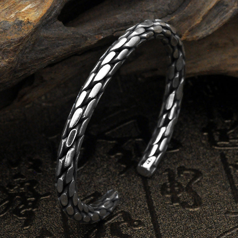 S925 Silver Handwoven Thai Bracelet