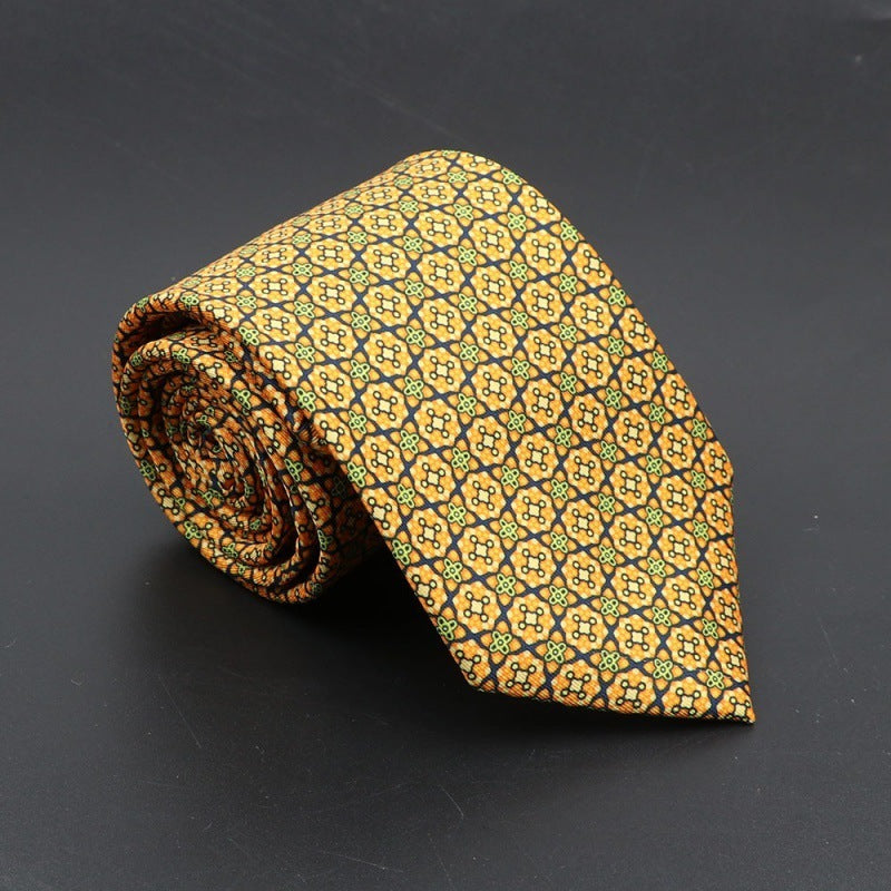 Super Soft Bohemian Silk Tie Men’s Fashion 75mm Necktie