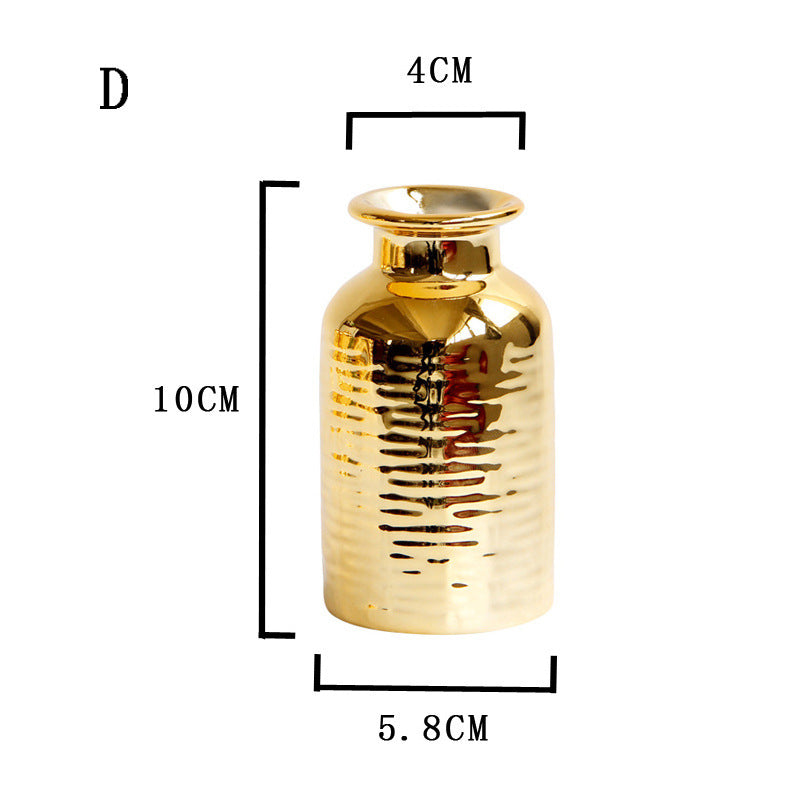Elegant Gold Embossed Vase