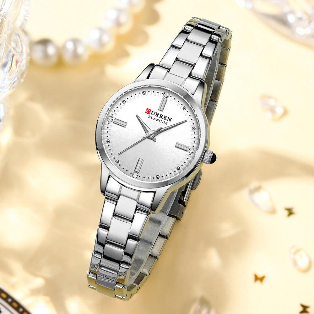 Quartz Rhinestone Steel Watch