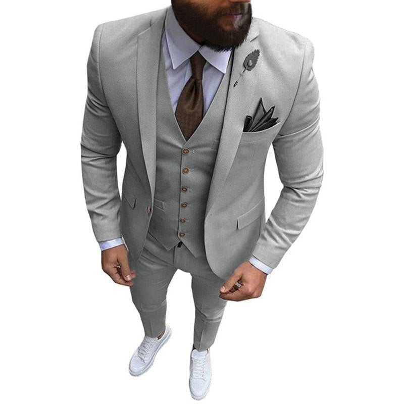 Men's Three-piece Vest Suit