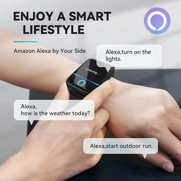 Smartwatch Men, Alexa, Fitness, Waterproof, Multi-sport