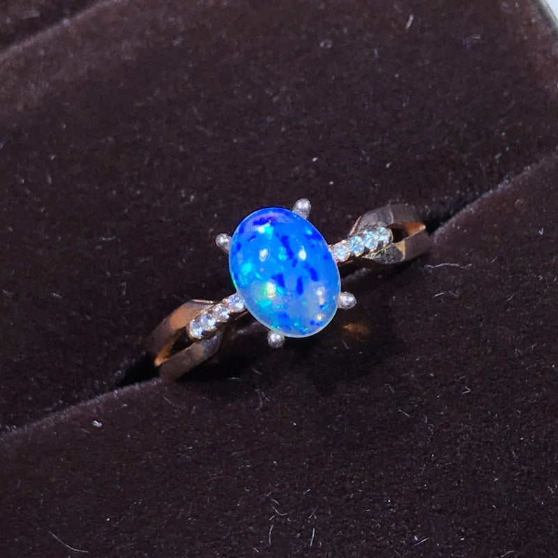 S925 Ladies Fashion Opal Ring